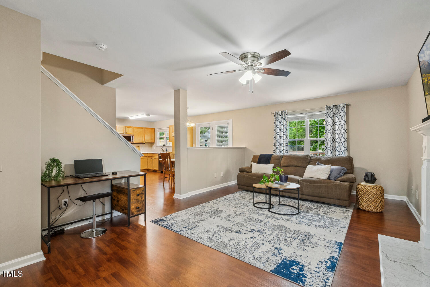 1984 Sadler Avenue Creedmoor, NC 27522 - Photo 11 of 44 a living room with furniture and wooden floor