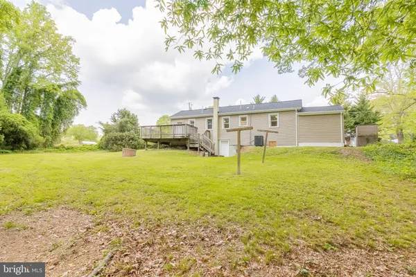 a view of an ocean with a big yard