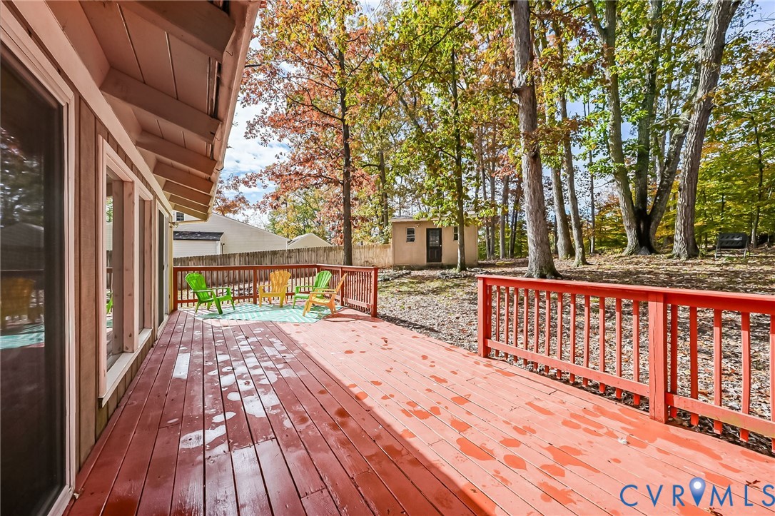 2009 Highland Drive Powhatan, VA 23139 - Photo 21 of 34 HUGE Rear deck