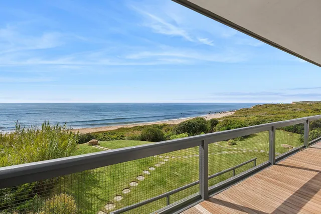 a view of an ocean beach