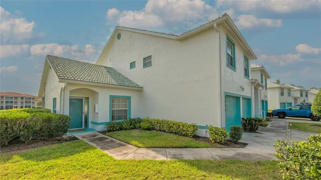 a view of a house with a patio