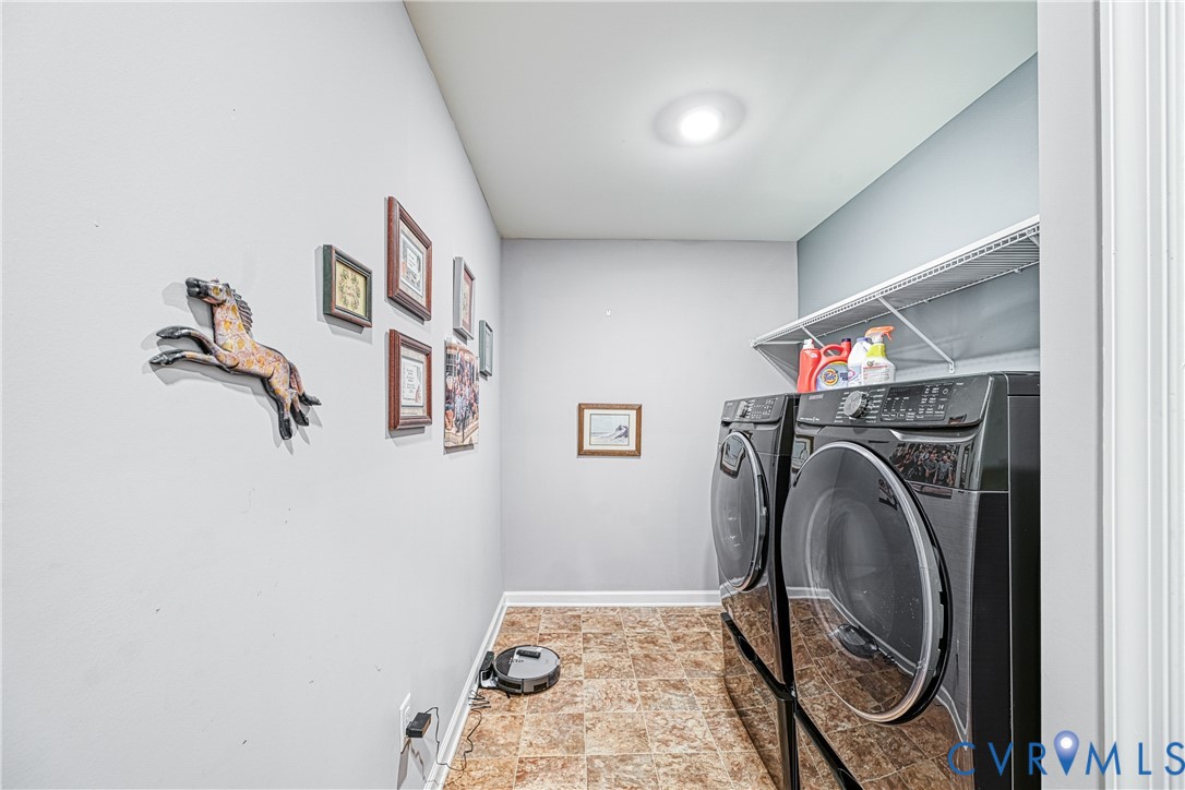 1009 Woodlet Meadow Lane Richmond, VA 23236 - Photo 18 of 44 a utility room with dryer and washer