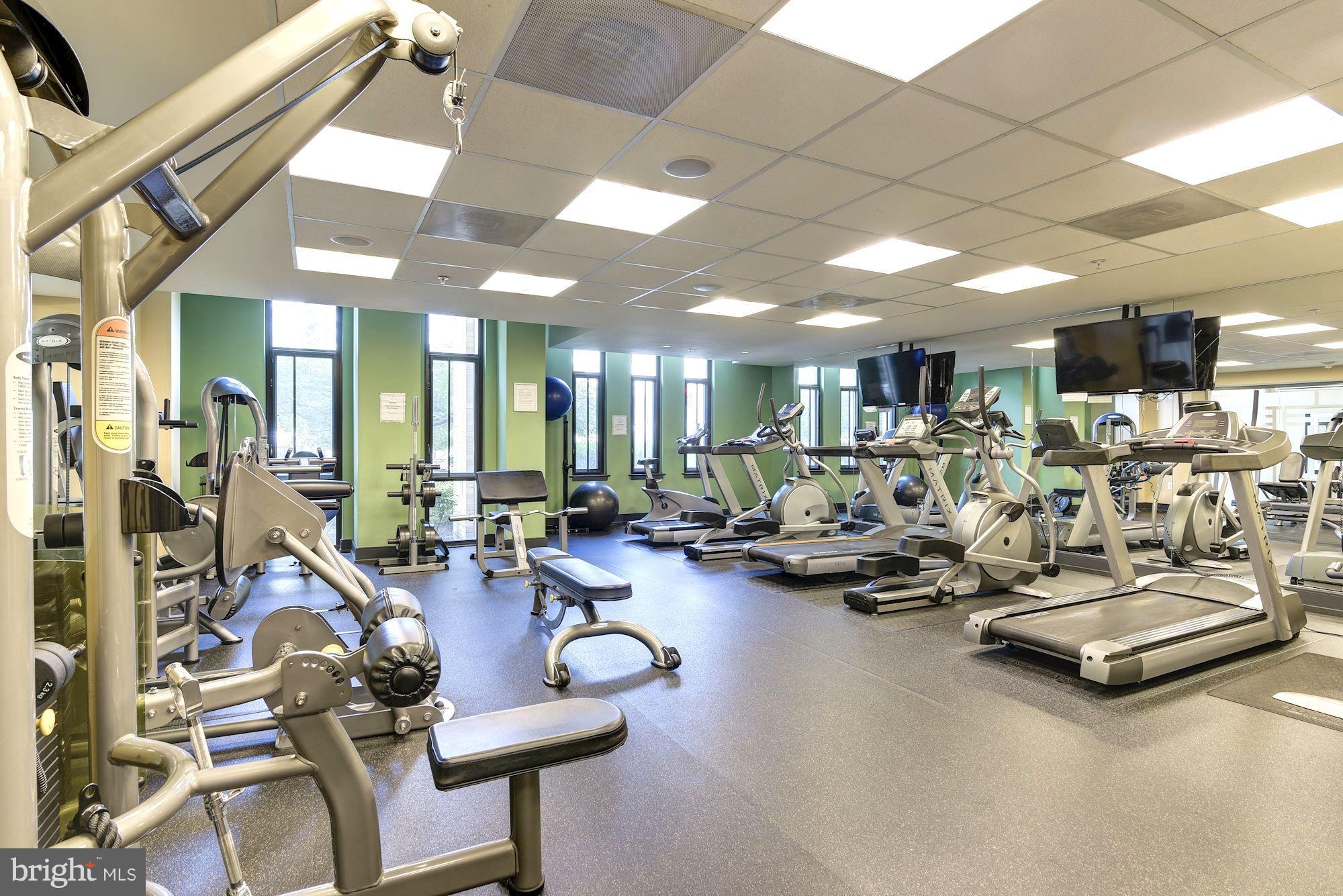 4301 Military Road Northwest, Unit 514 Washington, DC 20015 - Photo 20 of 29 a view of a room with gym equipment