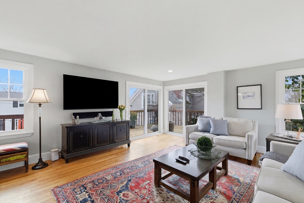 8 Linden Street Marblehead, MA 01945 - Photo 4 of 41 a living room with furniture and a flat screen tv