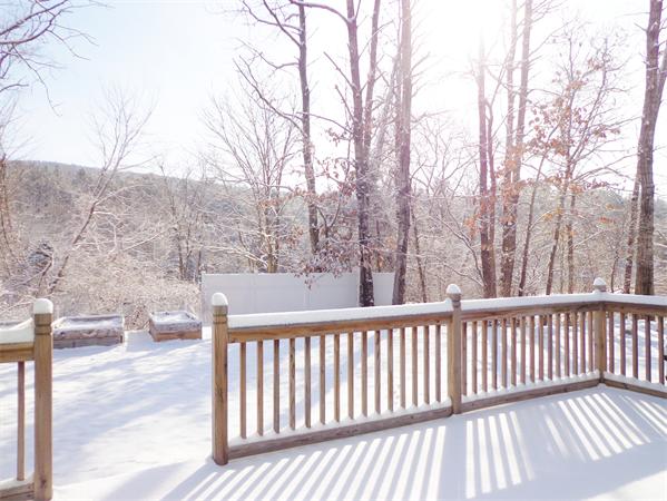 58 Stafford Road Monson, MA 01057 - Photo 20 of 26 a view of a balcony with wooden fence