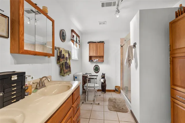 a bathroom with a sink and a tub