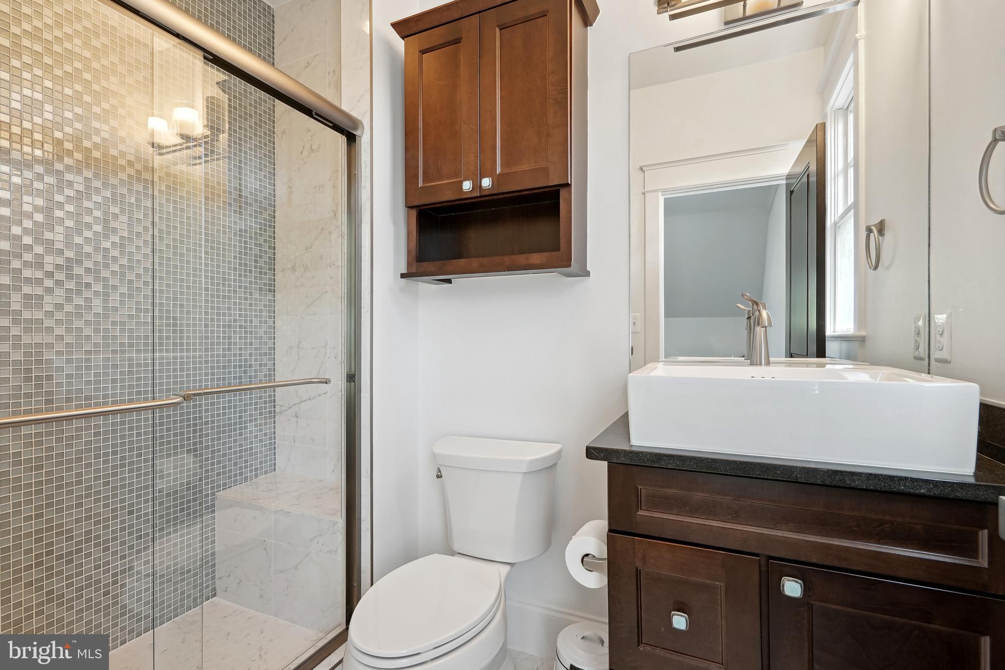 6719 Van Fleet Drive McLean, VA 22101 - Photo 21 of 29 a bathroom with a sink a toilet and shower