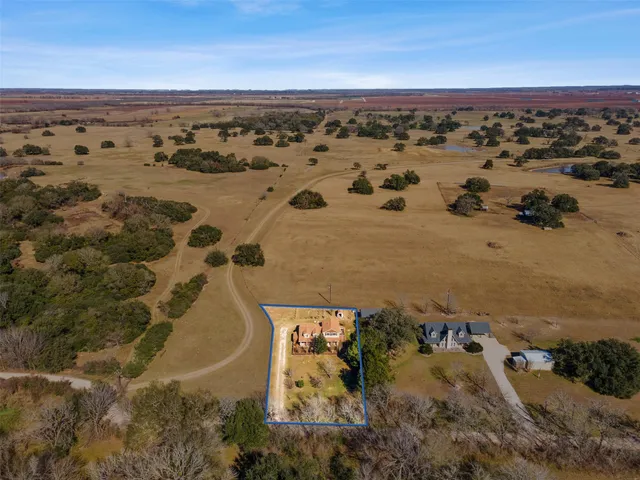 an aerial view of a water beach