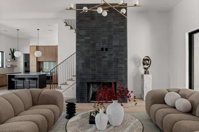 a bathroom with a sink and mirror