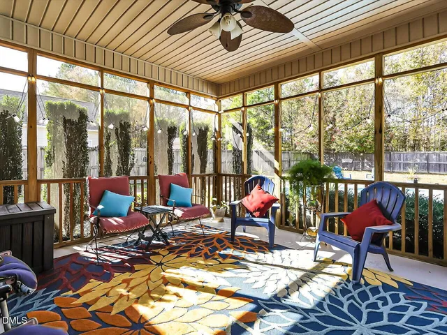 a living room filled with furniture