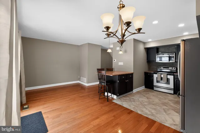 a view of kitchen and windows
