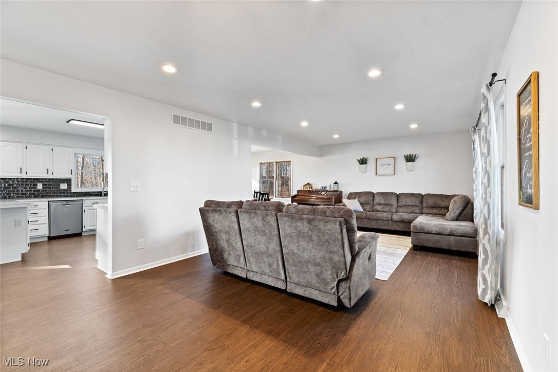9757 Easton Road Rittman, OH 44270 - Photo 7 of 33 Living room featuring dark hardwood / wood-style flooring