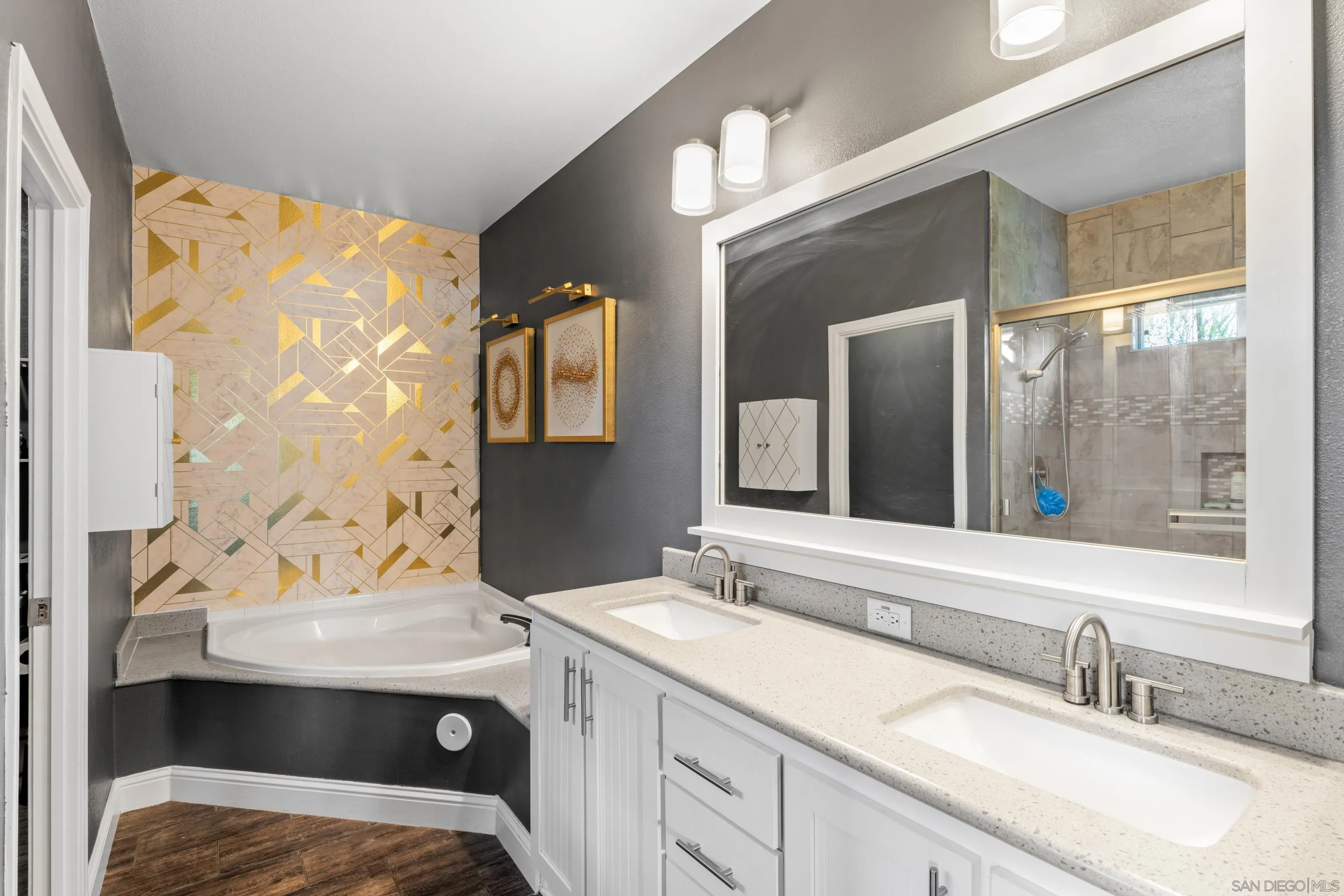 3505 Alpine Boulevard, Unit 1 Alpine, CA 91901 - Photo 19 of 27 a bathroom with a sink and a mirror