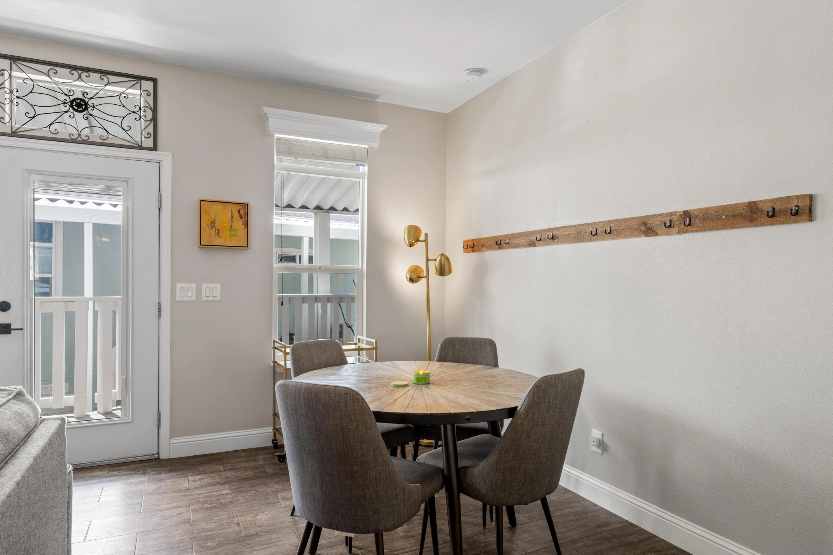 3505 Alpine Boulevard, Unit 1 Alpine, CA 91901 - Photo 9 of 27 a view of a dining room with furniture and wooden floor