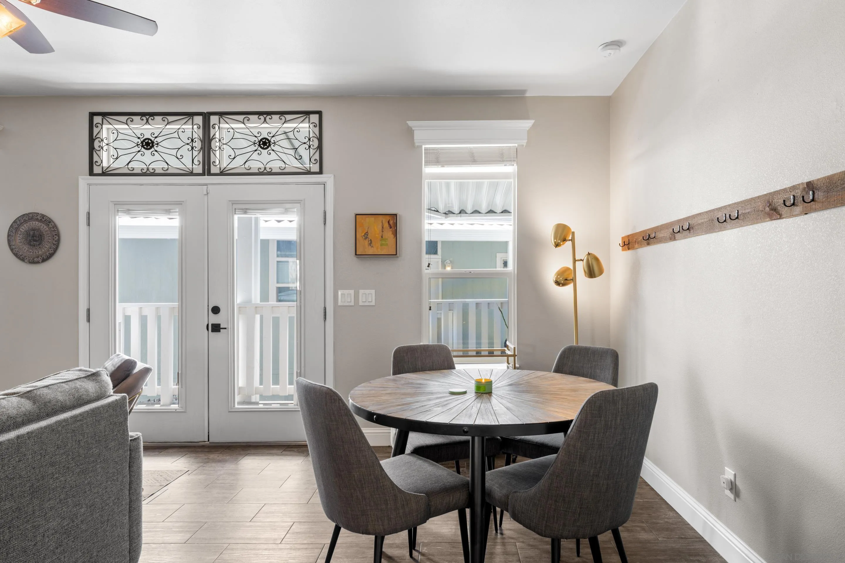 3505 Alpine Boulevard, Unit 1 Alpine, CA 91901 - Photo 10 of 27 a view of a dining room with furniture and wooden floor