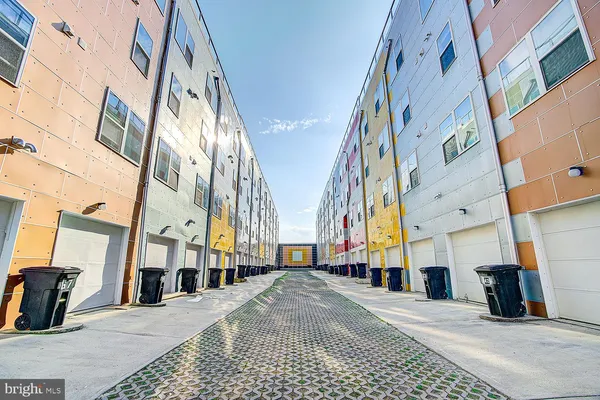 a view of a street with building