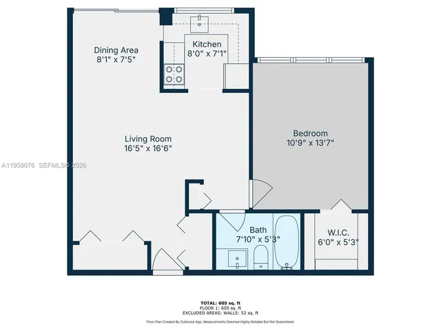 $1,800 | 16919 North Bay Road, Unit 617, Sunny Isles Beach, FL 33160