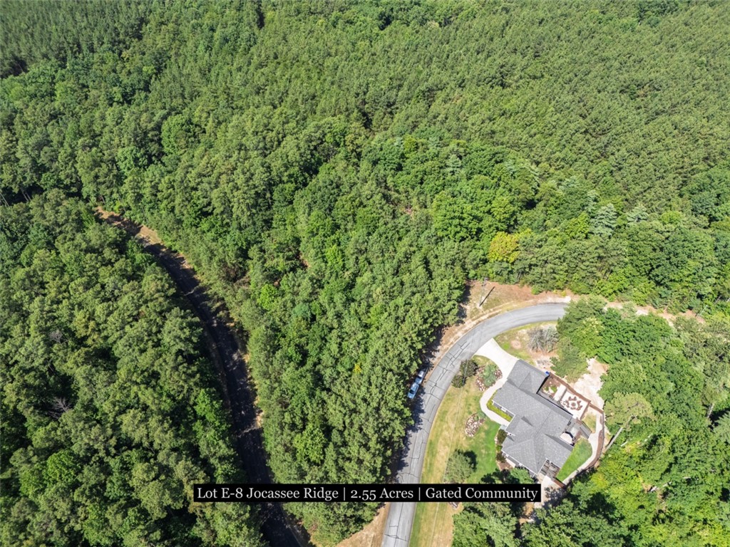 231 Jocassee Ridge Way Salem, SC 29676 - Photo 14 of 15 An aerial perspective reveals a secluded estate enveloped by a dense forest, showcasing privacy and natural beauty.