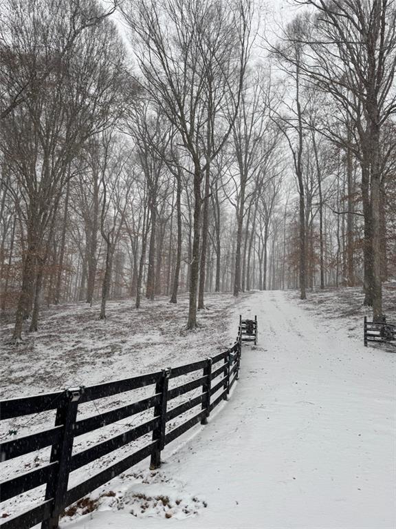 756 Roper Road Canton, GA 30115 - Photo 21 of 21 a view of a backyard with wooden fence and large trees