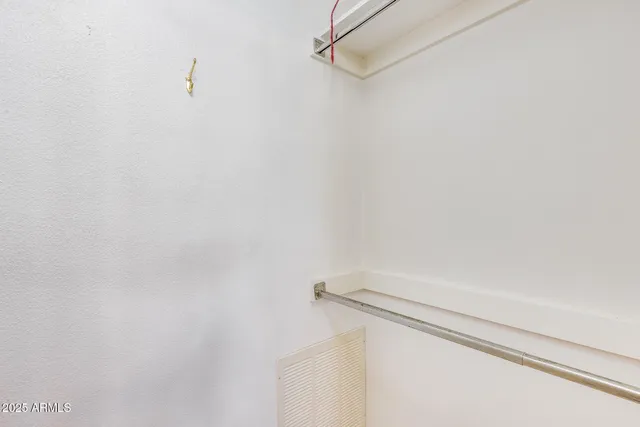 a close up view of racks on the wall