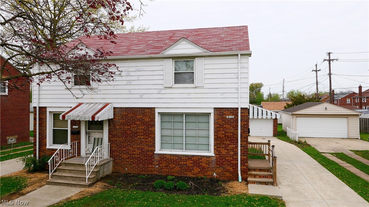 8604-8606 Biddulph Road Brooklyn, OH 44144 - Photo 24 of 29 Front of Home. 8606 on left and 8604 on right.