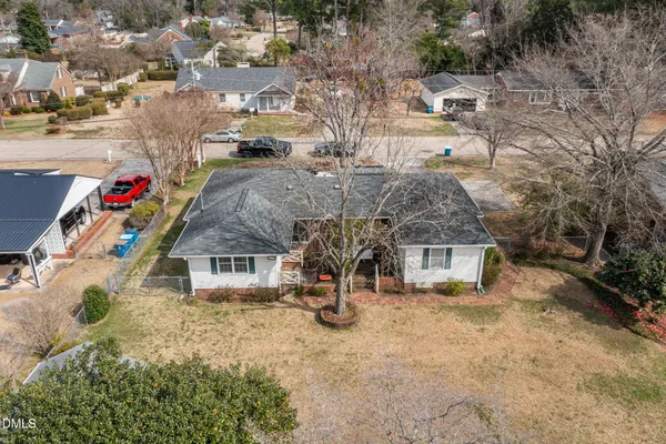 a bird view of a house