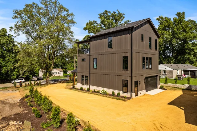 a house view with a outdoor space