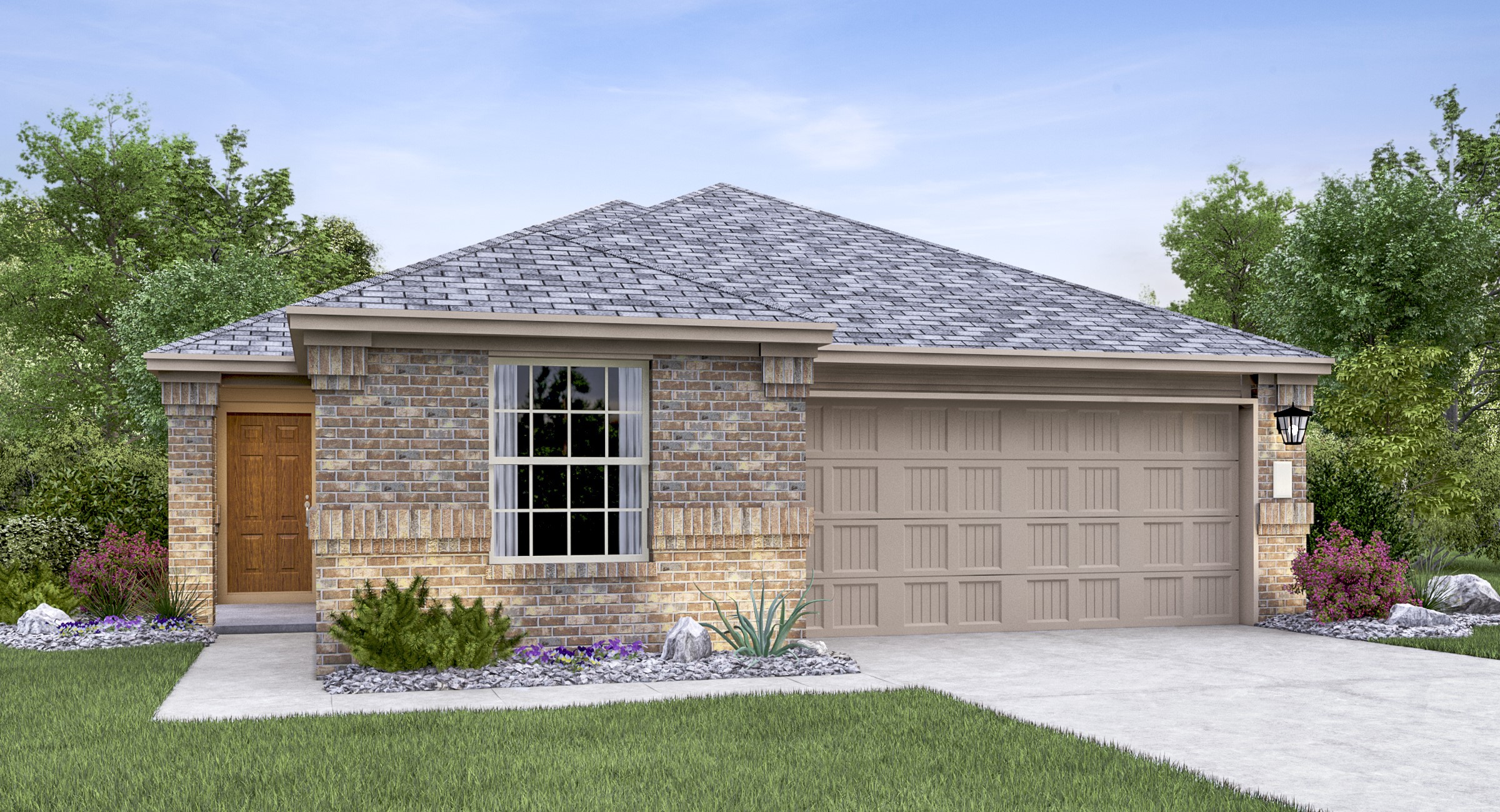 125 Parsons Kyle, TX 78640 - Photo 2 of 18 a front view of a house with a garden and yard