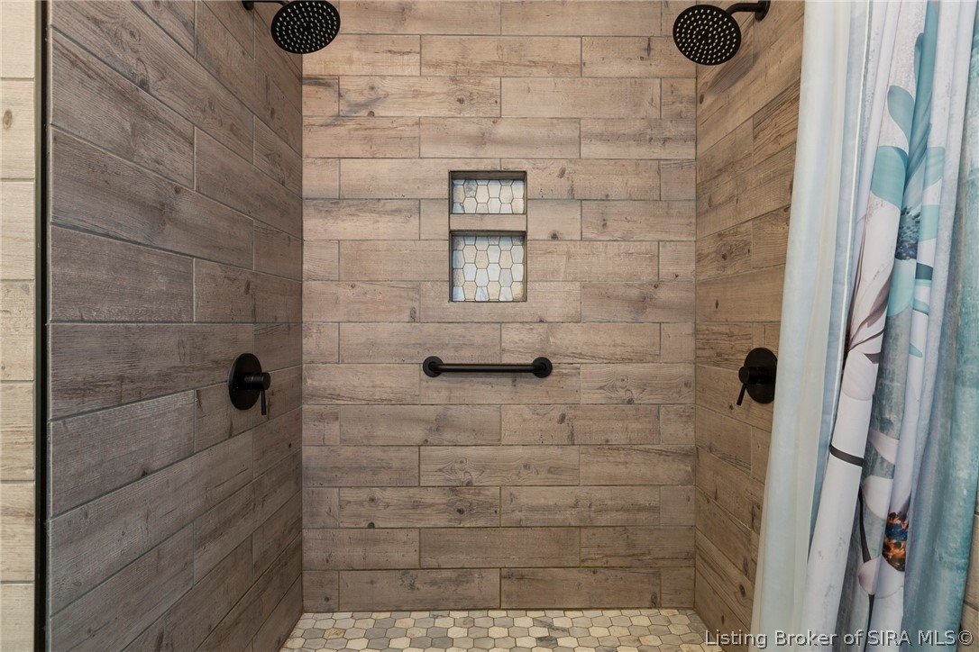 2206 Hebron Church Road Henryville, IN 47126 - Photo 32 of 67 Walk in shower with double shower heads.