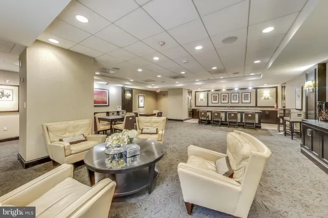 a view of a dining area with furniture