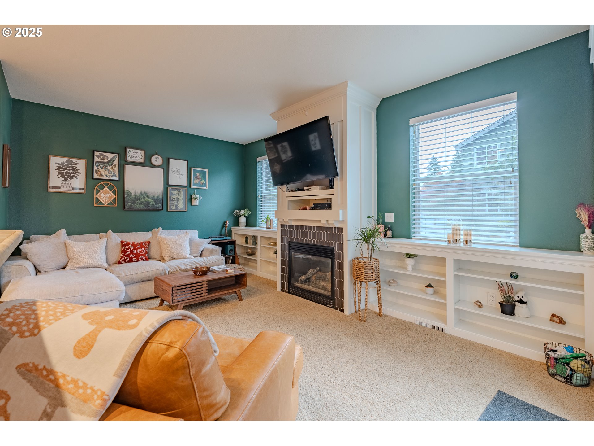 3505 Southeast 197th Avenue Camas, WA 98607 - Photo 14 of 30 a living room with furniture fireplace and flat screen tv