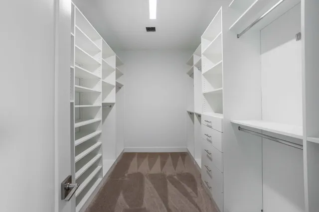 a view of walk in closet