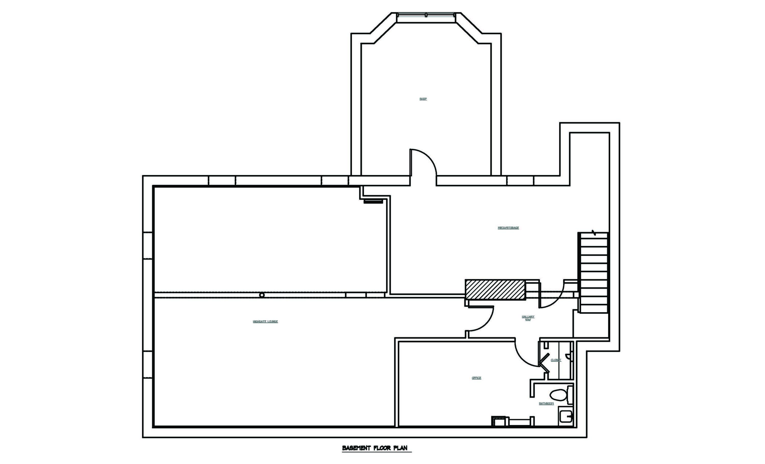 1230 Highgate Road Kalamazoo, MI 49006 - Photo 38 of 38 1230 Highgate - Basement Floor Plan (Leg