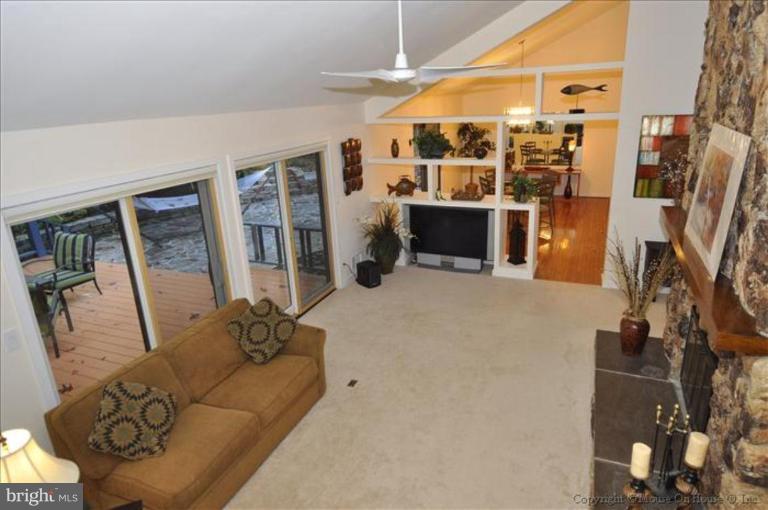 4810 Damascus Road Laytonsville, MD 20882 - Photo 17 of 30 View from Loft to Living Room with Built-Ins