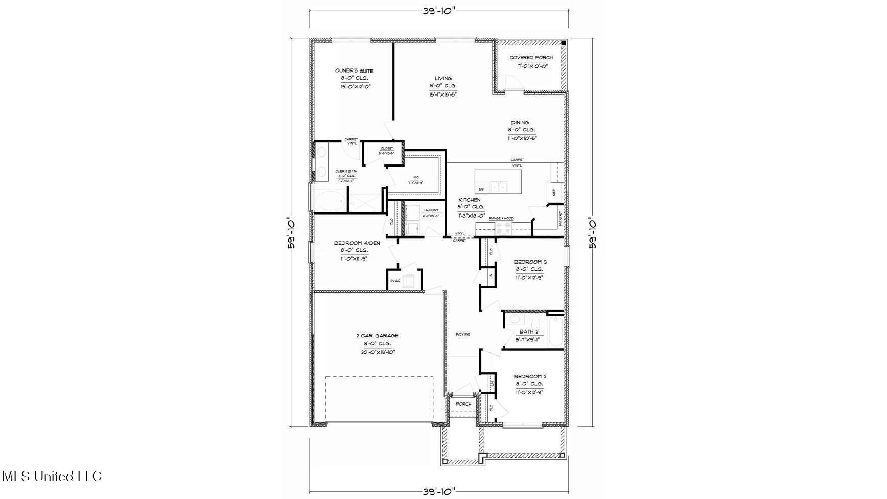 13433 Pond Ridge Way Gulfport, MS 39503 - Photo 26 of 26 CALI_H_FE_FLOOR_PLAN
