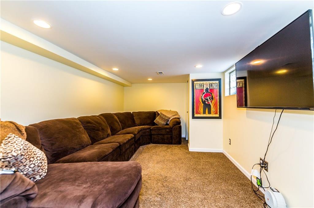 398 Moon Clinton Road Coraopolis, PA 15108 - Photo 20 of 25 Finished game room on lower level