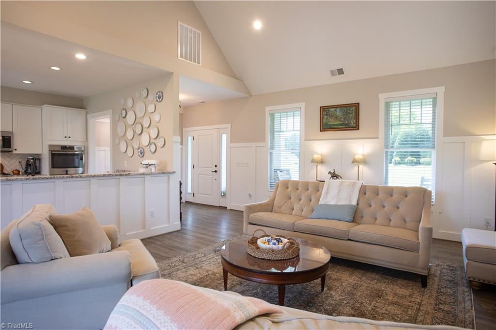 393 Scout Road Lexington, NC 27292 - Photo 8 of 47 The great room is open to the kitchen, yet has a private feel. Plenty of room to spread out.