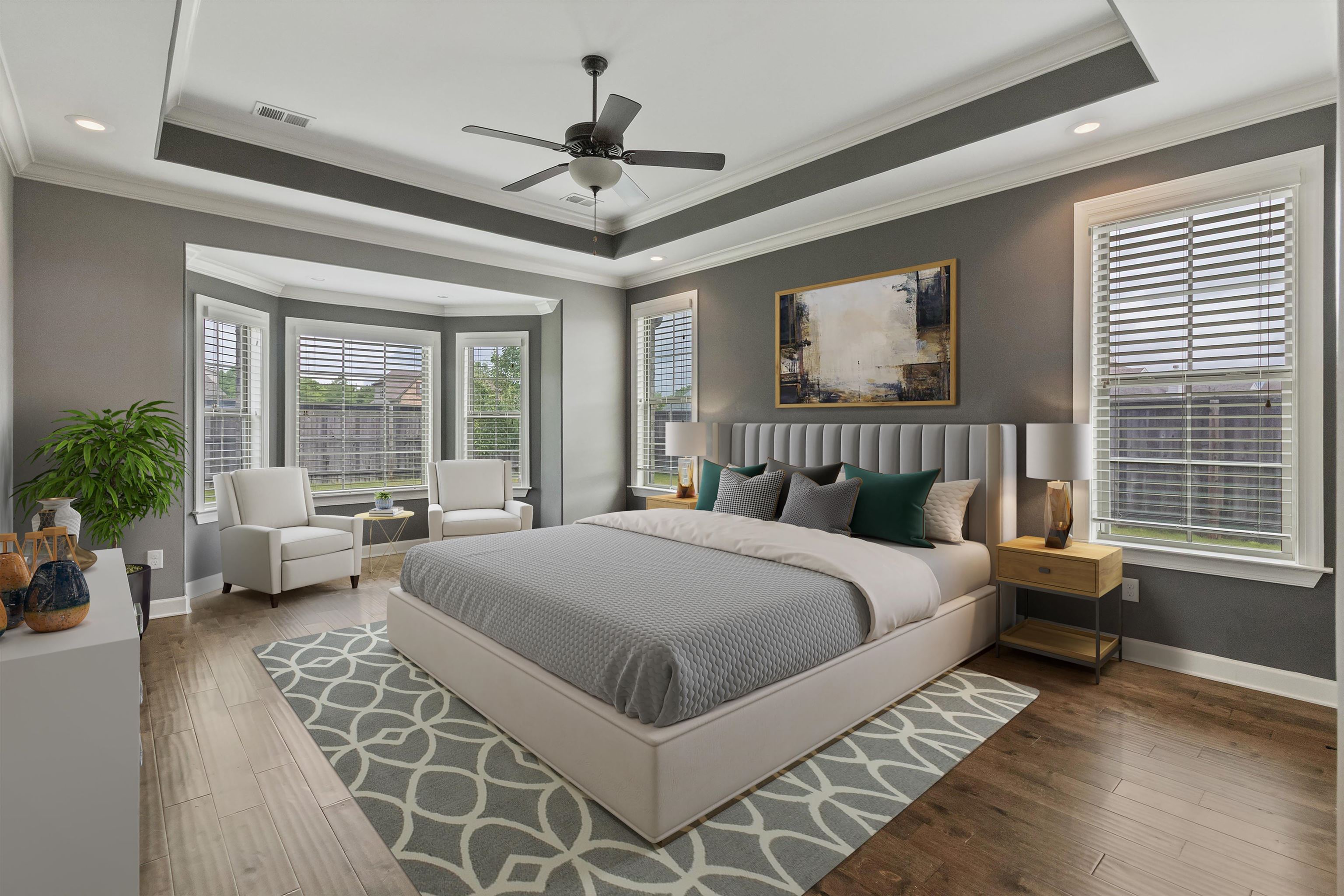 3449 Banyan Lane Bartlett, TN 38133 - Photo 20 of 35 a bed room with a bed and a chandelier