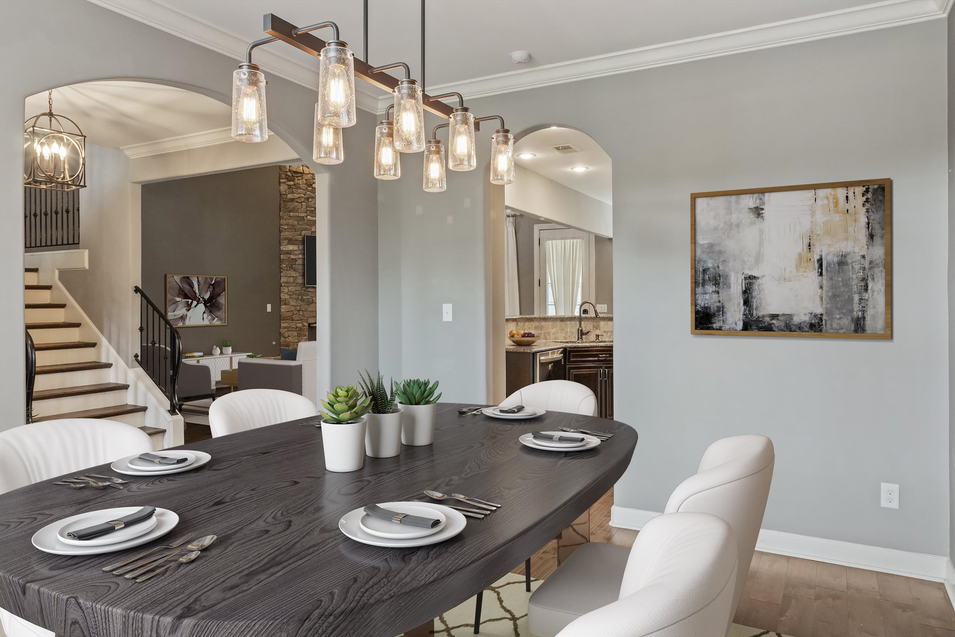 3449 Banyan Lane Bartlett, TN 38133 - Photo 8 of 35 a view of a dining room with furniture and chandelier