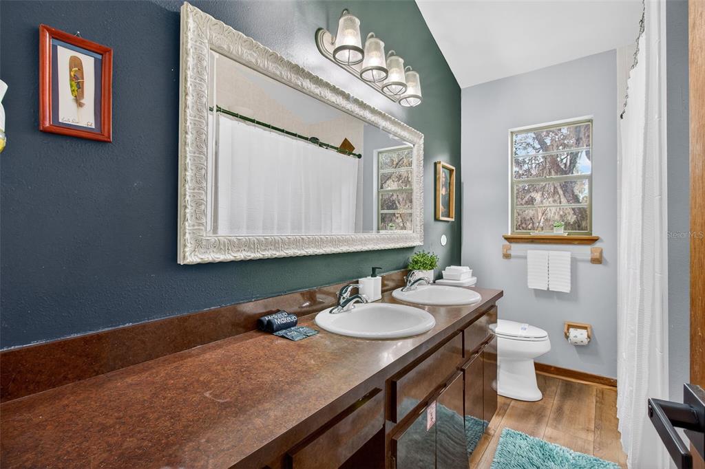 4925 Hamilton Road Lakeland, FL 33811 - Photo 52 of 71 a bathroom with a sink a toilet and a mirror