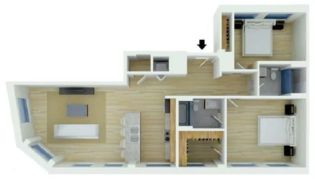 $3,180 | 210 Baronne Street, Unit 1608, New Orleans, LA 70112