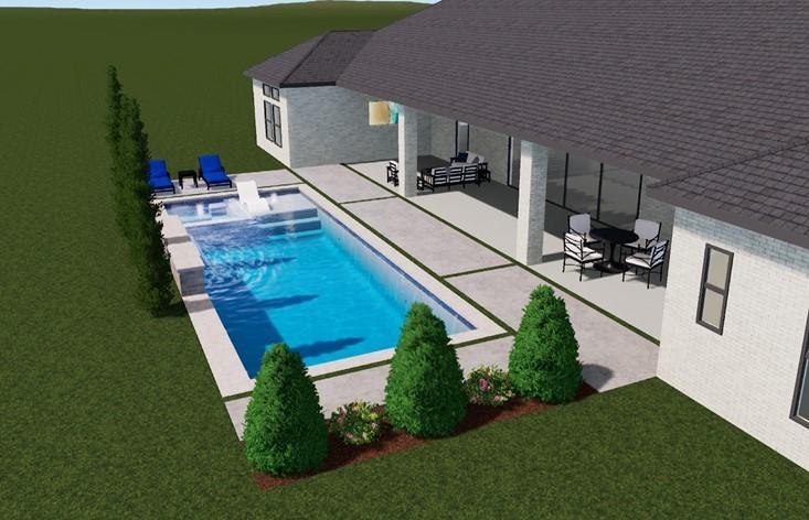 1025 Chariot Loop Lucas, TX 75002 - Photo 3 of 4 Custom pool under construction