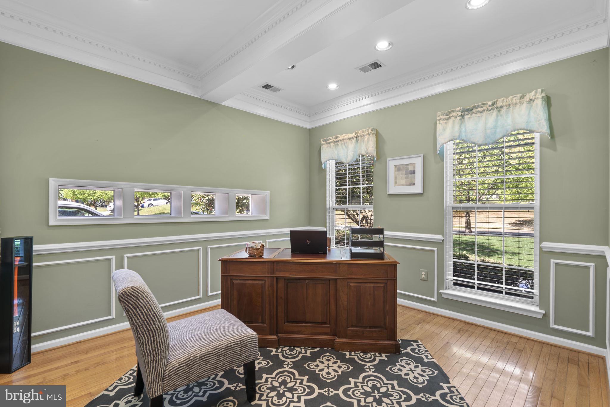15307 Riding Path Court Laurel, MD 20707 - Photo 23 of 75 Home office with wainscotting