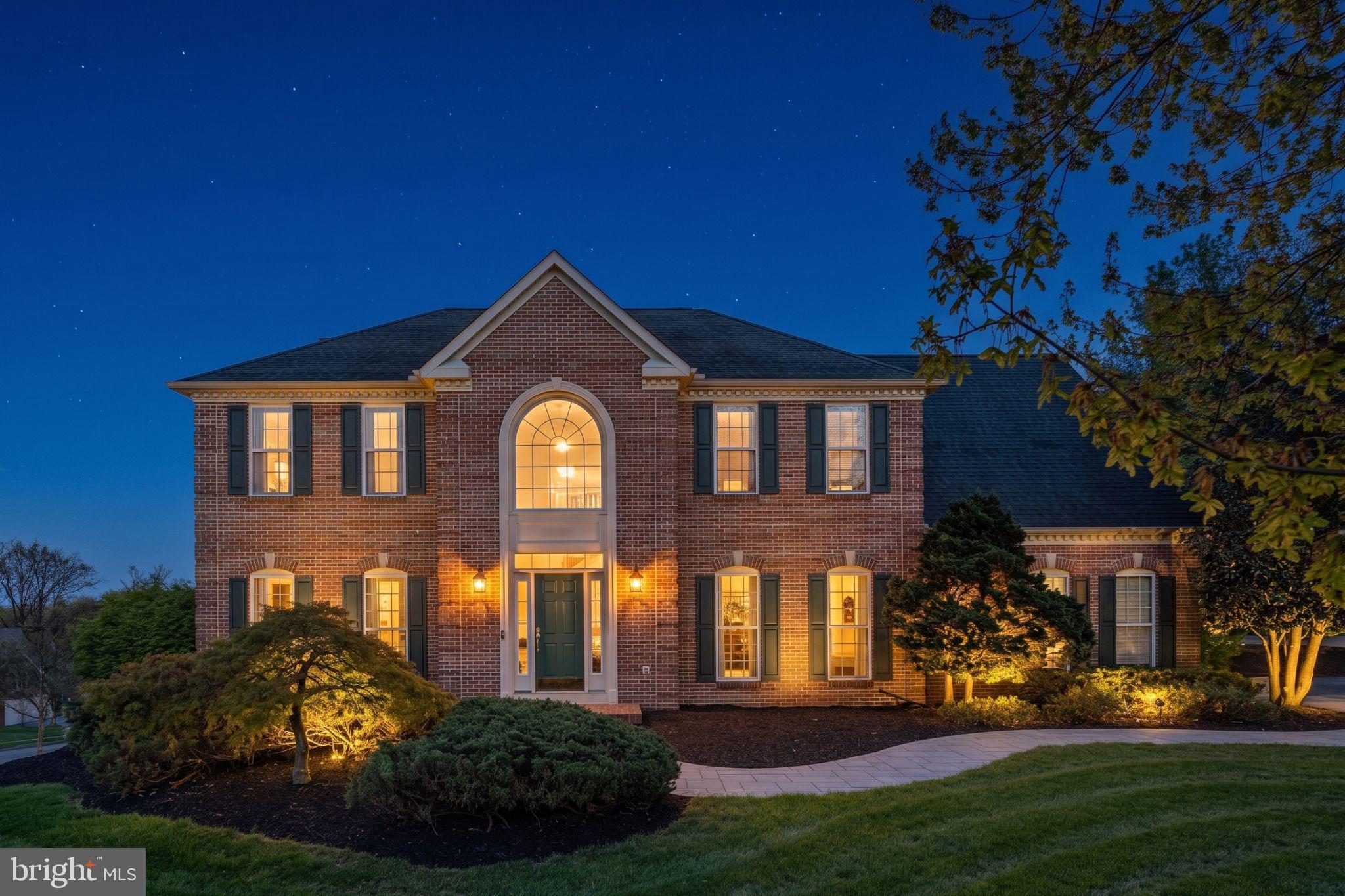 15307 Riding Path Court Laurel, MD 20707 - Photo 62 of 75 Exterior lighting package included (AI generated)