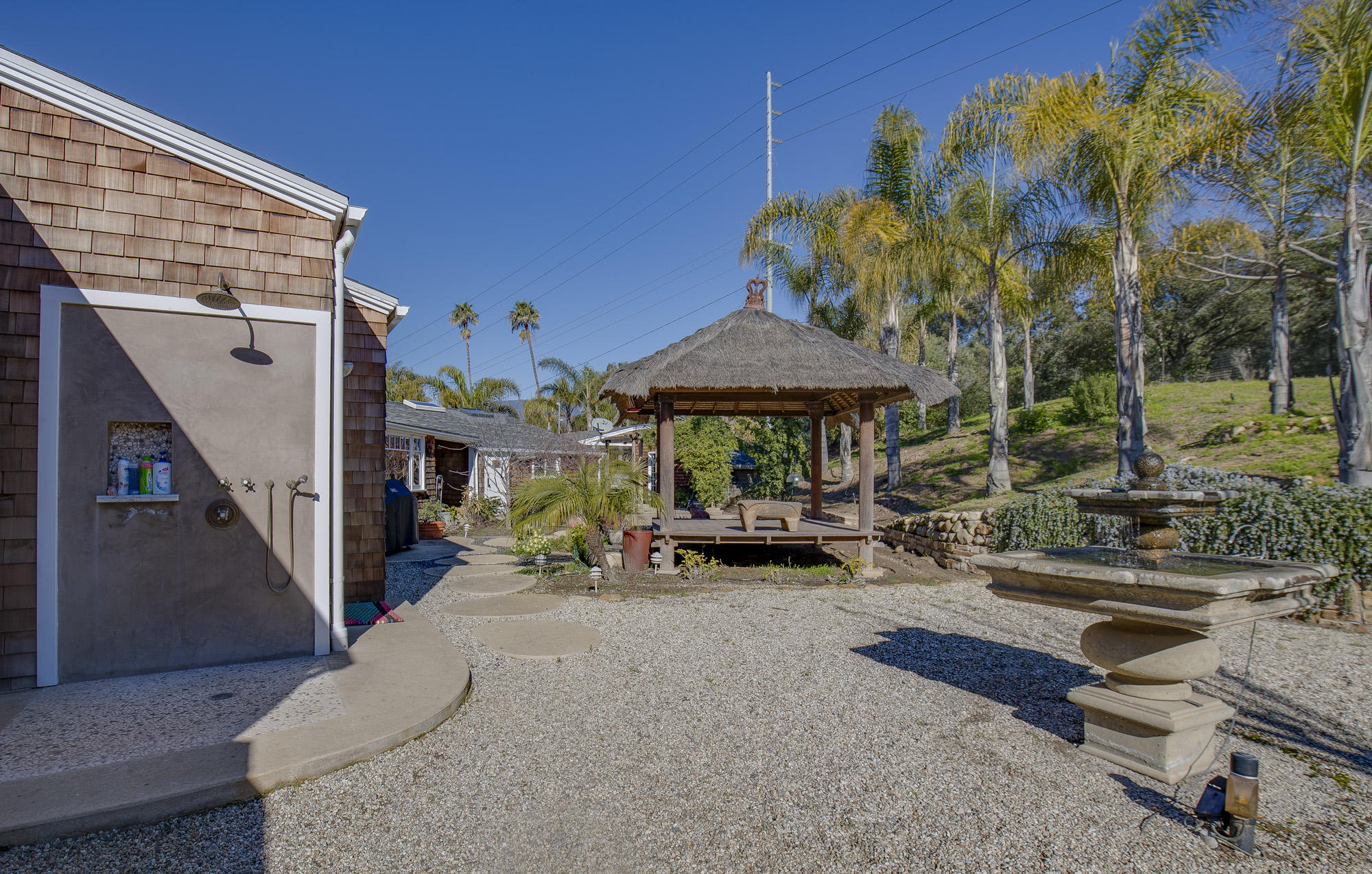 6855 Shepard Mesa Road Carpinteria, CA 93013 - Photo 11 of 34 Back of house/outdoor shower