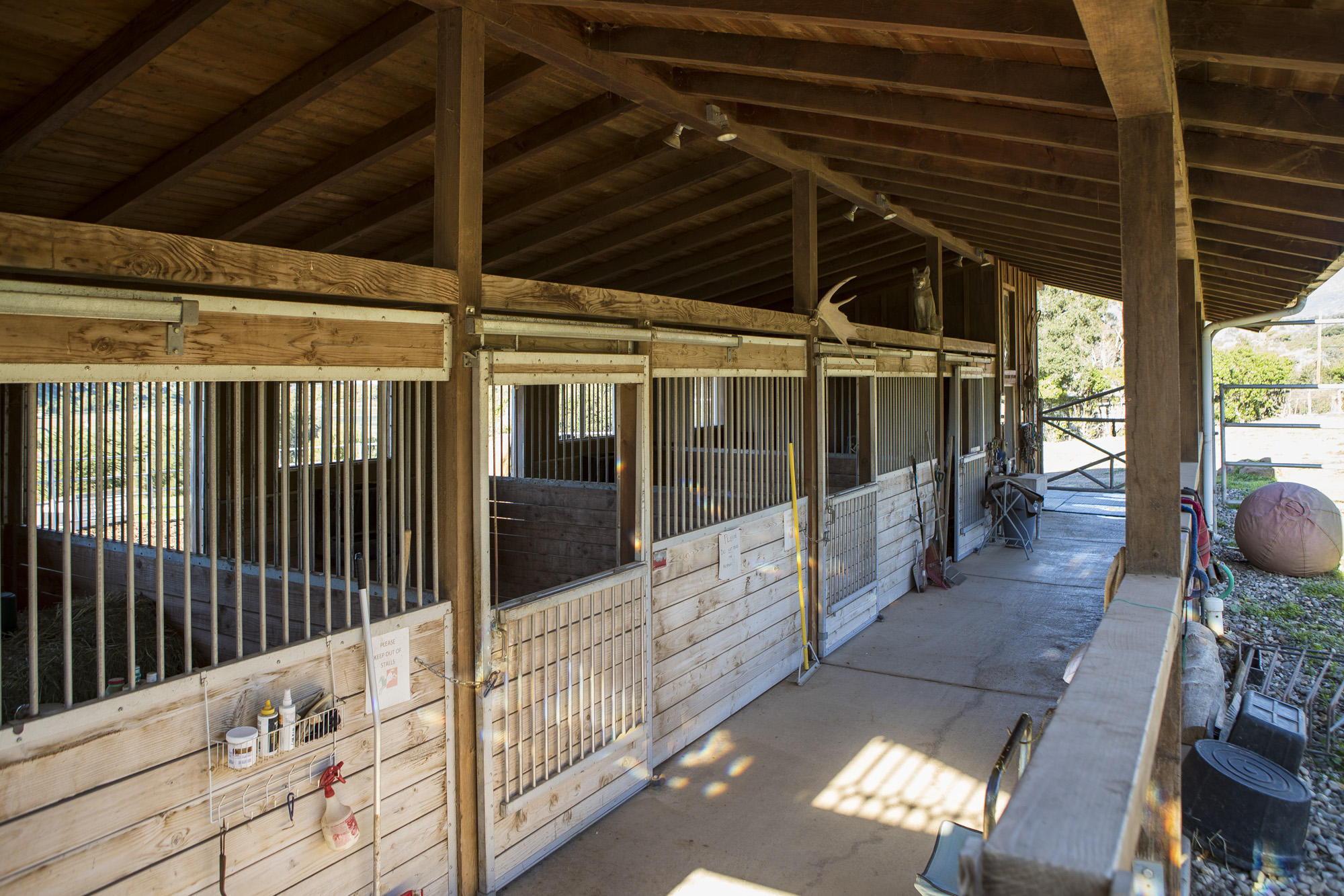 6855 Shepard Mesa Road Carpinteria, CA 93013 - Photo 30 of 34 Four stall stable/tack room