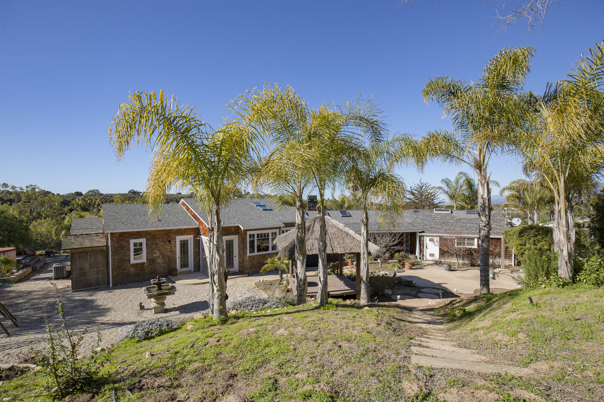Back of property