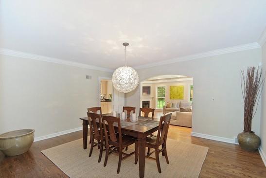 590 Sheridan Road Winnetka, IL 60093 - Photo 6 of 16 a view of a dining room with furniture and wooden floor