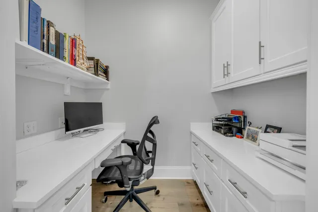 a view of a street view from a balcony