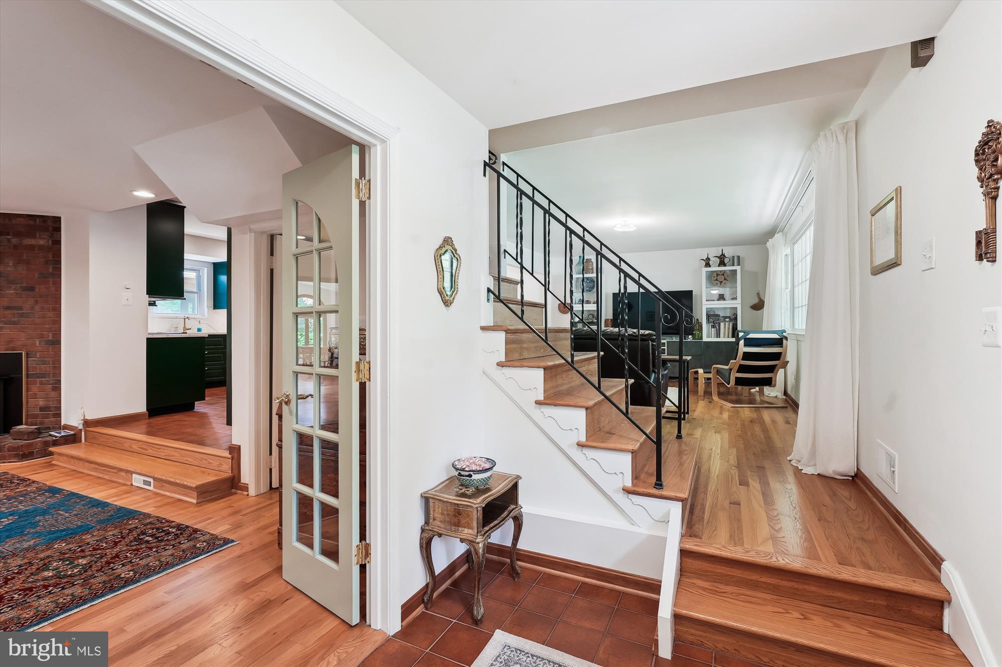 8510 Oakford Drive Springfield, VA 22152 - Photo 3 of 36 a view of entryway and hall with wooden floor